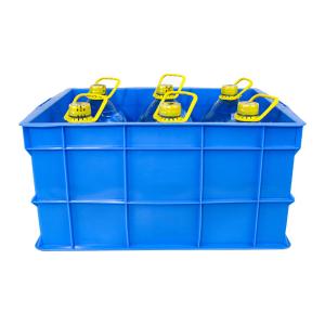 Efficiently Stacked Plastic Stackable Crates for Storage NO Foldable Space