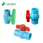PN1.0-32.0MPa Manual Round Compact PVC UPVC Socket Ball Valve for Landscape