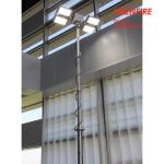 3.8m vehicle roof mount pneumatic telescopic mast light tower for fire tenders/