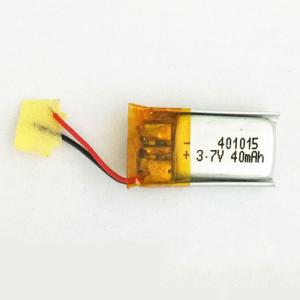 China Small Battery Li Polymer 3.7 V Battery 401015 25mAh Lipo Battery factory