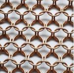 Electroplating Stainless Steel Ring Mesh Polished For Architectural Decoration