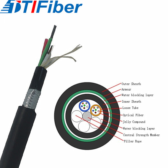 GYTY53 Underground Optical Fibre Cable 4 Core 12 Core 24 Core