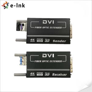 China Mini 4KX2K DVI Fiber Transceiver MM 300M Auto EDID factory