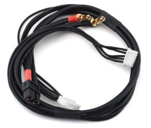 China 2S High Current Charge Cable w/4mm &amp; 5mm Solid Bullet Connector 10/12/14awg 610mm factory