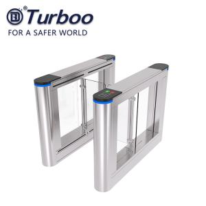 China Semi Automatic Swing Barrier Gate / Stainless Steel Turnstiles High Cost Performance factory