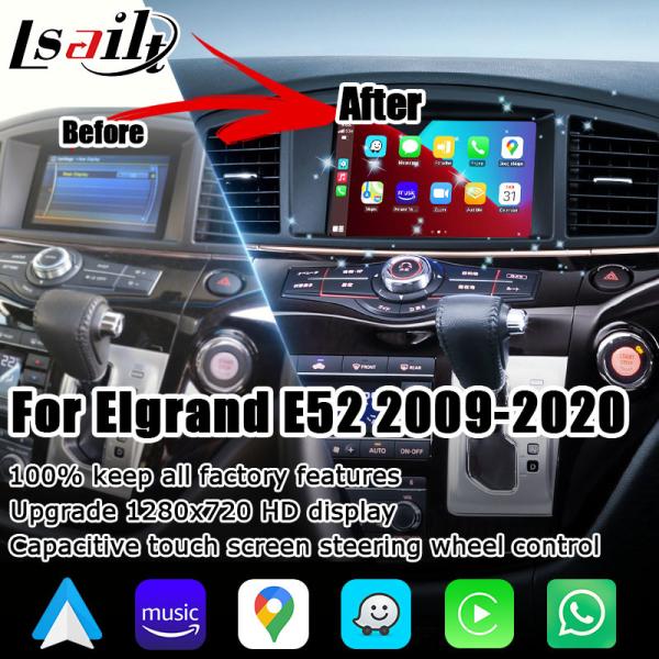Nissan Elgrand Quest E52 IT06 wireless carplay android auto capacitive touch