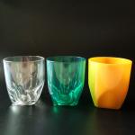 Reusable San Plastic Whisky Glasses 12oz Acrylic Drink Glasses Tumblers Flat
