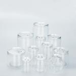 Variety Size Smooth Surface Cosmetic Jar With Pressure Sensitive Gasket