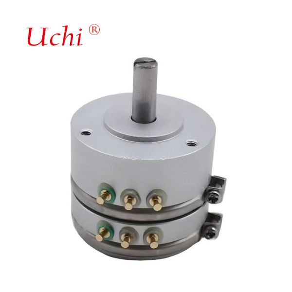 China 2WDD35D-4 10k Linear Dual Potentiometer Resistance Rotary Potentiometer factory