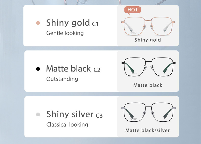 Optical Pure Titanium Eyewear Frames Skin Friendly with Removable Screws