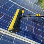 Telescopic Pole Roller Solar Panel Cleaning Brush For PV Panel Cleaning