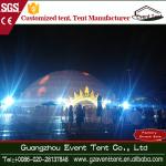 Diameter 35m Aluminium Frame White PVC Geodesic Dome Tent For Music Concert