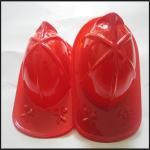 Child Size Red Plastic Fire Chief Hat Halloween Party Plasticfireman Helmet Hat