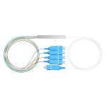 SC UPS 1x4 Fiber Optic Splitter FTTH Solution 19 Inch PLC Splitter Box