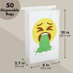 Paper Disposable Vomit Bags for Car Motion Sickness, Barf, Throw Up, Puke for