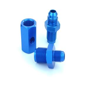 Customized Blue Powder Coating Machining Threaded Connection Sleeve in High