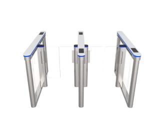 China 600mm Temperature Detection Swing Barrier Gate Turnstile With Face Recognition factory
