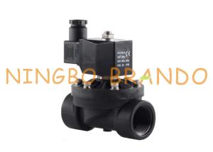 China 1/2 3/4 Inch PA66 Nylon Plastic Electric Water Solenoid Valve 12V 24DC 110V 220V AC factory