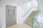Modern Steel Fireproof Door Single Open Minimalist Interior Door