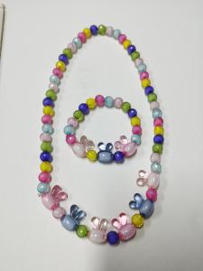 China Portable Elastic Childrens Beaded Necklace , Multiscene Kids Beaded Bracelets factory