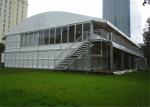 Western Style Aluminium Frame Tents Solid Wall Tents Fabric Roof Red