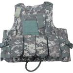 Protective Military Combat Vest With Three / Four Pouches And Chest Protector