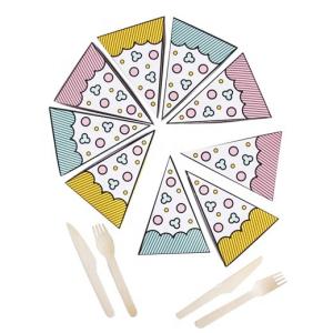 China Disposable Triangle Eco Friendly Food Packaging For Candy Cake Pizza factory