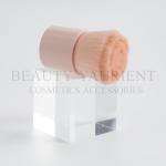 Flower Hair Plastic Handle Fluffy Foundation Makeup Brush Flat 25mm Diameter