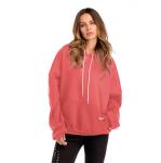 Blank Plus Size Ladies Shirts Kangaroo Pocket Fleece Lined Hoodie Autumn