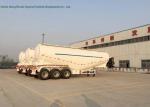 48-60cbm Tri Axle Tank Semi Trailer For Carry Bulk Cement With Carbon Steel Tank
