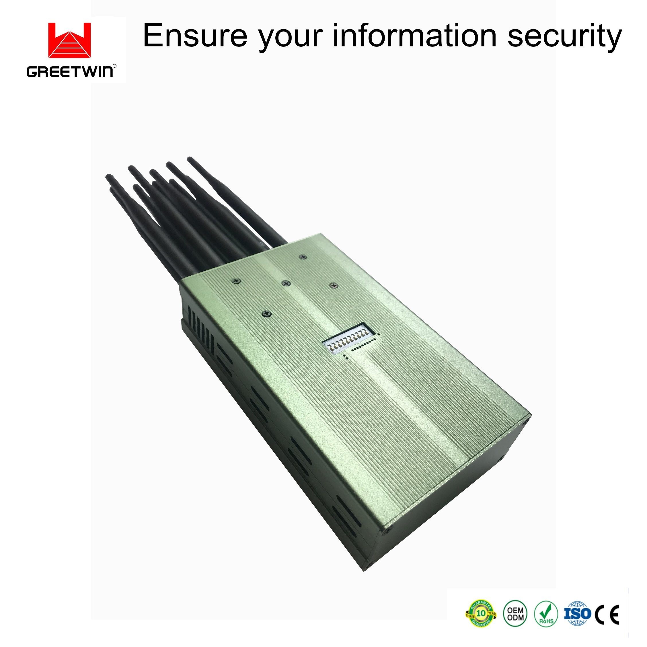 7W 20 Meters 2.5dBi Antennas Portable RF Jammer 3G 4G