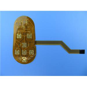 2 Layer Flexible Printed Circuit FPC Built On Polyimide With PI Stiffener and