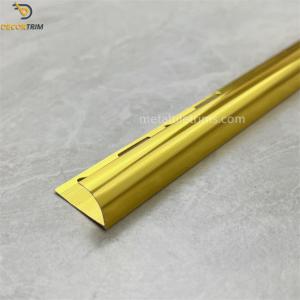 China Aluminum Border Tile Trim Decorative Metal Trim Strip YJ-035 Tile Molding factory
