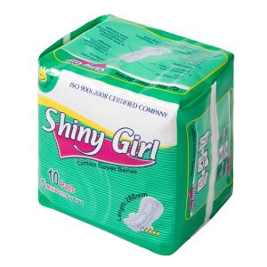 China Cotton Super Absorbent Women Sanitary Napkin 290mm Double Winged Dry Weave factory
