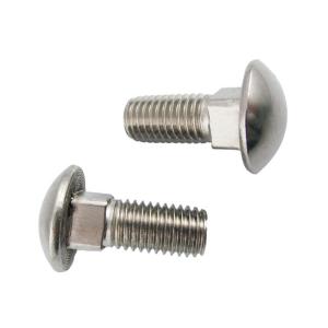 China M12 Stainless Steel Carriage Bolt DIN ASME ASNI Standard A2 Flat Head Screws factory