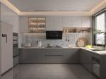 Customized Shaker Style Kitchen Cabinets Cabinetry For Dining Room