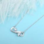 YASVITTI 925 Sterling Silver Infinity Heart Necklace High Quality Cubic Zircon