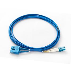China 5m 1310nm Armored Fiber Patch Cord SC UPC To LC UPC Single Mode Duplex Blue factory