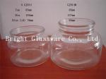 glass candle jar with lid