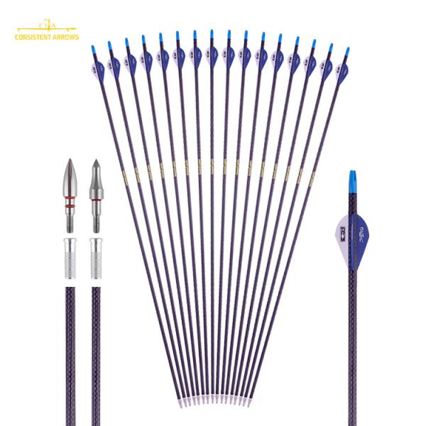 ID.245"(6.2MM)3K WEAVE FIBER SPINE 250/300/350/400/500/600 32" .003-.001"