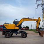 Hyundai 150W-9 Used Excavators 15tons Large Hydraulic Wheel Excavator Digger