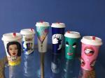 Wholesale eco friendly durable custom logo printed IML container pp drink cup