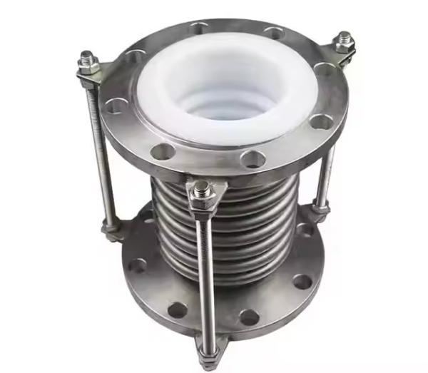 Flexible Ptfe Lined Bellow Compensator Fully Lined Stainless Steel Corrosion