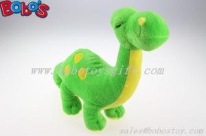 China Cuddly Stuffed Green Baby Dinosaur Animal With Embroidery Body factory