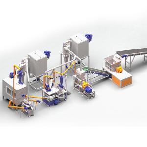 China Advanced Solar Panel Recycling Production Line Photovoltaic Cell Crushing Separating Machine factory