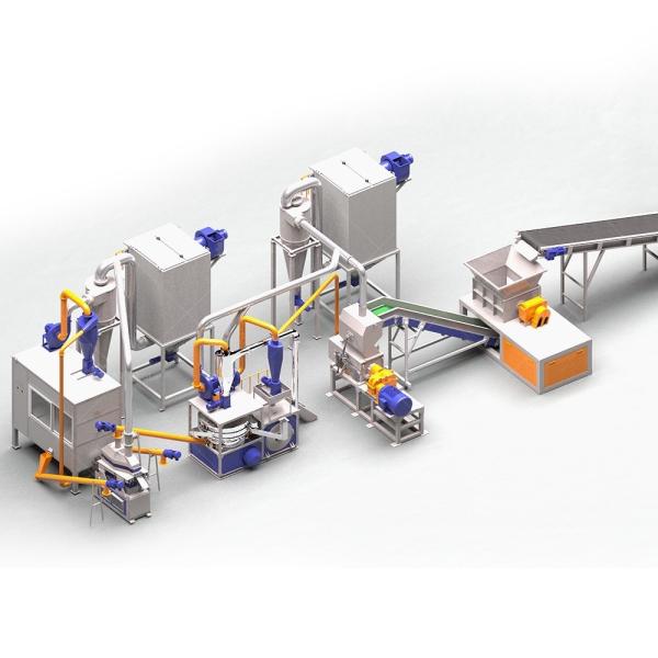Recycling Manufacturing Facility Photovoltaic Solar Panels System with 7500 kg