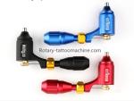 Blue Color Rotary Tattoo Machine With Grip And Needle Cartridge For Liner Shader