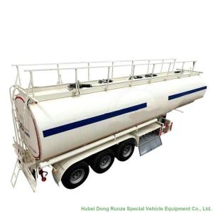 China Tri Axl Crude Oil Fuel Petrol Oil Tank Semi Trailer 45m3 Fuel Tank Carrier factory