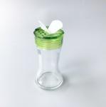Plastic Flip Top Glass 93mm 110g 90ml Spice Shaker Bottle