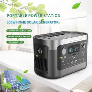 China 600W Solar Portable Power Station Generator Phone High Capacity Bank Supply factory